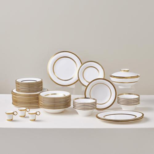 Royal Bone Victoria 55 Parça 12 Kişilik Yemek Takımı Gold