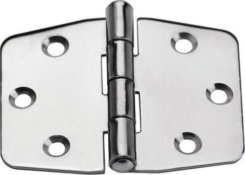 Menteşe, Sağa, Inox 316, L77mm, W40mm, Kalın. 2mm