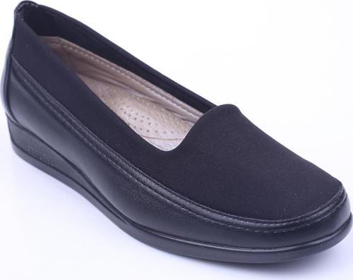 308 Kadın Streçli Siyah Ortopedik Anne Ayakkabısı