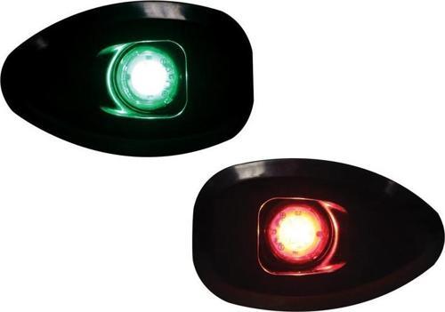 MICRO LED 12 İskeleSancak 112.5° Feneri,Yüzey mon., Set, Siyah Göv.,deliksiz