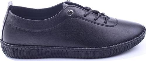 7230 Kadın Günlük Hakiki Deri Siyah Ortopedik Ayakkabı