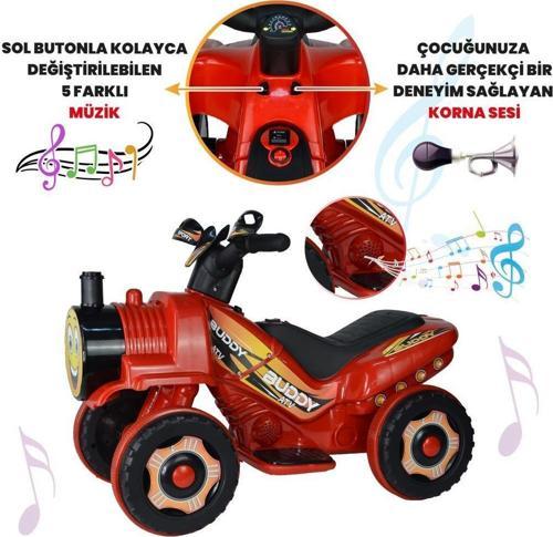 6V Akülü ATV BUDDY Kırmızı