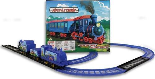 Pilli Raylı Vagonlu Oyuncak Tren Seti UJ6101