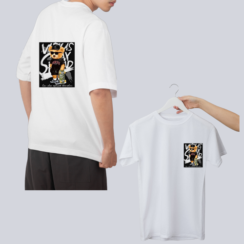 ERKEK BİSİKLET YAKA BASKILI TİŞÖRT