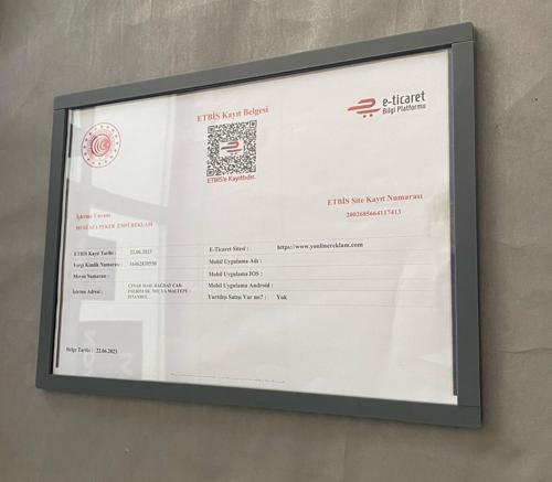 Mat Antrasit Diploma&Sertifika Çerçevesi