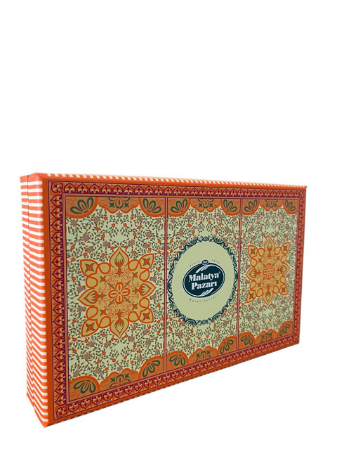 Etnik Desenli Kutu Lüks Kuruyemiş 400 Gr