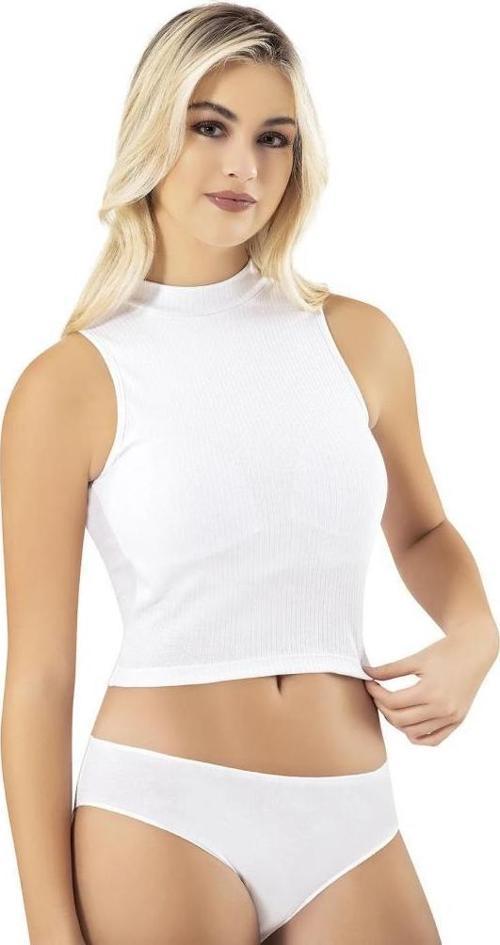 6 Adet Kota Bayan Balıkçı Yaka Ribana Pedli Krop Atlet 6805