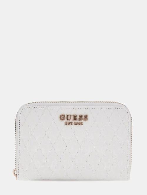 Kadın Beyaz Betula Orta Boy Fermuarlı Cüzdan