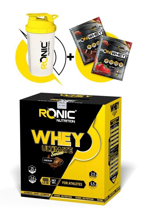 Whey Protein Tozu Ultimate 4000 G Kas Yapılanmasına Yardımcı Protein Tozu (Çikolata Aromalı)