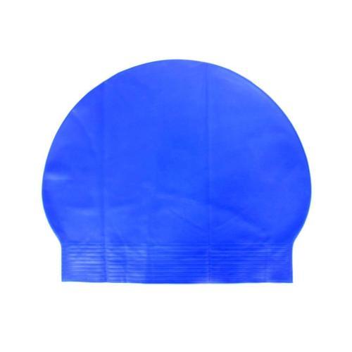 Latex Swim Cap Yüzücü Bonesi Koyu Mavi