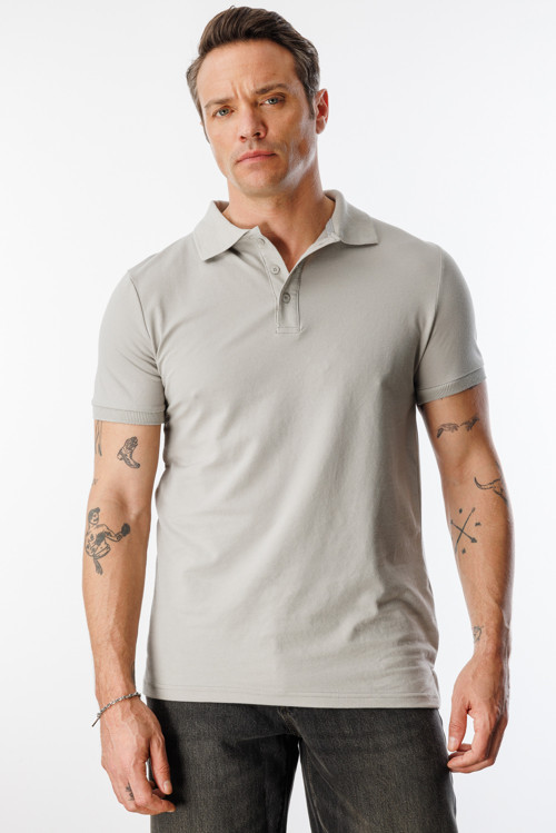 Erkek Çekmeyen Pamuklu Kumaş Regular Fit Standart Kesim Polo Yaka Tişört POLOYAKA-T-SHIRT1