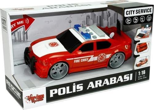 1:16 Sürtmeli Sesli Işıklı Polis Arabası WY620A B C