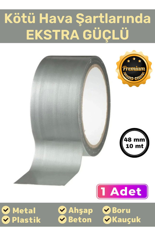 Özel Üretim Çok Amaçlı Su Geçirmez Sızdırmaz Güçlü Dayanıklı Izolasyon Gri Tamir Bandı 48 Mm 10 Mt 1