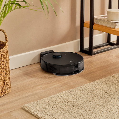 Alex Laser 1291H Moplu ve Haritalamalı Akıllı 5 Kpa Robot Süpürge Siyah