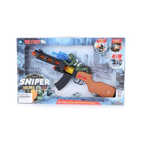 Sesli Işıklı Oyuncak Tüfek - Sniper Soldier Tüfek - Erkek Oyuncak - Türkiye Lazer Tüfek