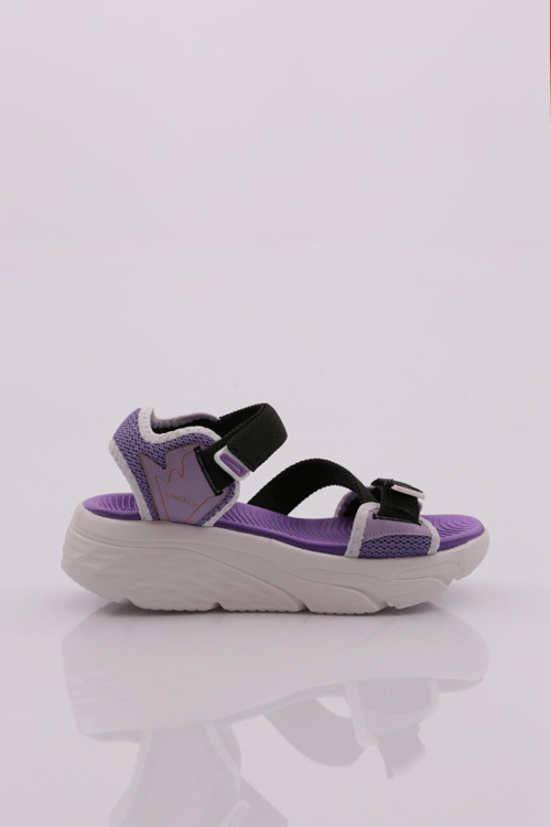 Kadın Sandalet Lila Siyah 12593376