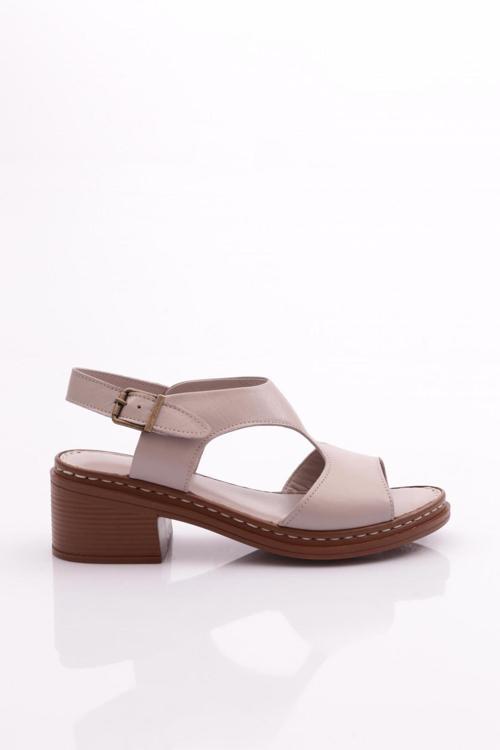 Kadın Yanları Açık Sandalet Silver Taba 41435109