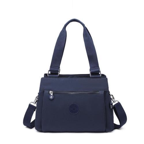 Krinkıl Kumaş Kadın Çantası Smart Bags 1125 Lacivert