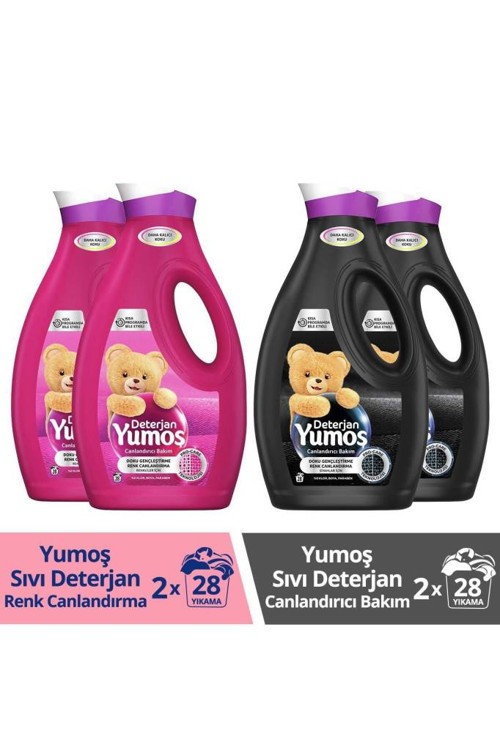 Sıvı Deterjan Renkliler - Siyahlar 4x1690 ml