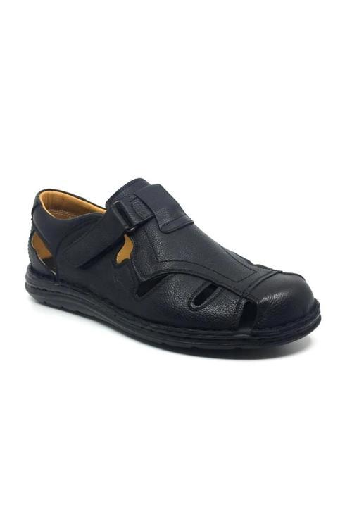 3240 Ortopedik Hakiki Deri Comfort Taban  Erkek Sandalet Ayakkabı