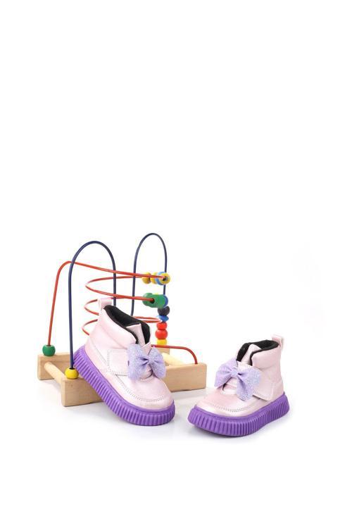 Arzn-4130 Cırtlı Kaymaz Taban Kız Bebek Bot