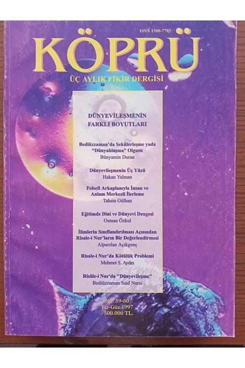 Yeni Asya Neşriyat Dünyevileşmenin Farklı Boyutu Köprü