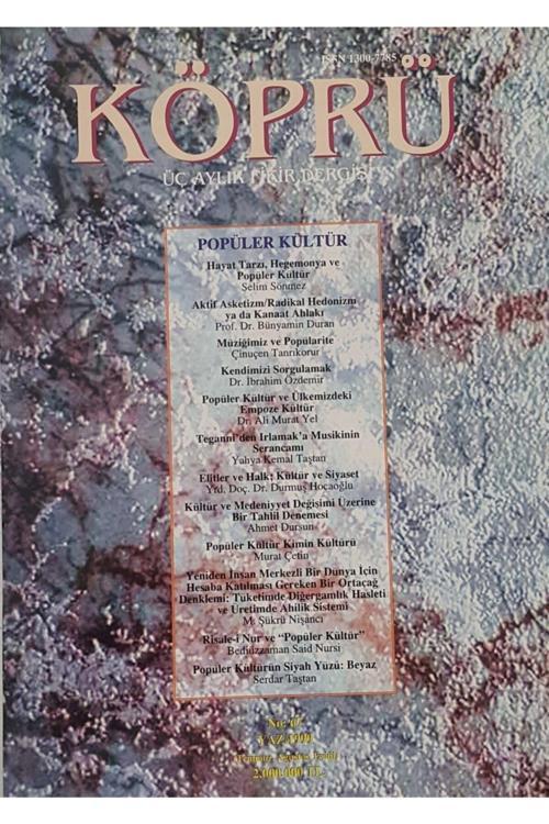 Yeni Asya Neşriyat Popüler Kültür Köprü No: 67 Yaz/1999