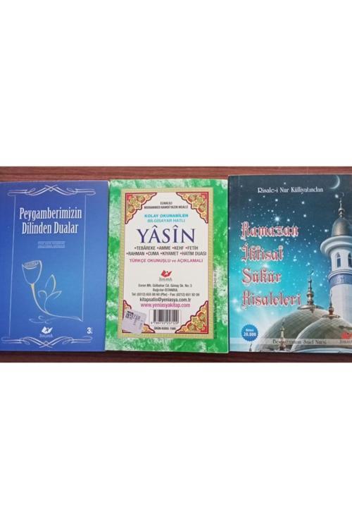Yeni Asya Neşriyat Peygamberimizden Dualar - Yaşın Ve Dualar- Ramazan Iktisat Şükür Risale-İ Leri 3 Kitap Birden