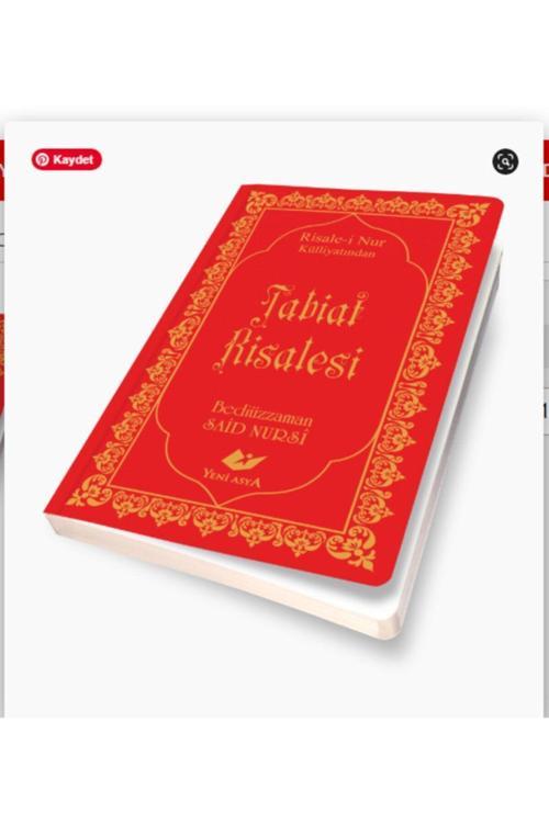 Yeni Asya Neşriyat Risale-İ Nur Külliyatından Tabiat Risalesi