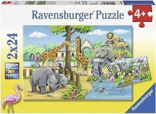 2x24 Parça Puzzle Zoo 078066
