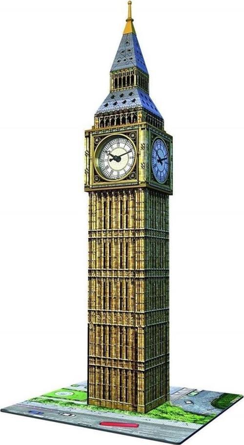 3 Boyutlu Plastik Puzzle Big Ben Gerçek Saatli 125869