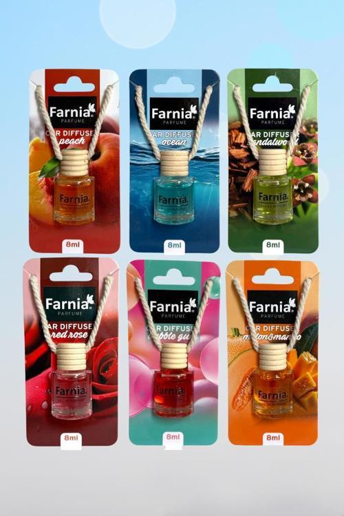 Yüksek Esanslı Askılı Araç Kokusu EDP Parfüm 8 ml x 6 Adet Fırsat Paketi