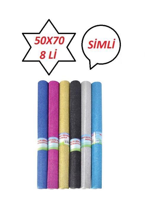 Simli Oluklu Mukavva Karton 50X70 8 Li