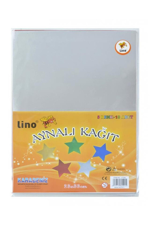 Lino 2708J Aynalı Kağıt 23X33 Cm 10 Lu Fotokopi Ve Baskı Kağıtları
