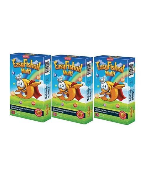 Multi + Omega 3 Çiğenebilir Tablet 30 Adet x 3 Adet