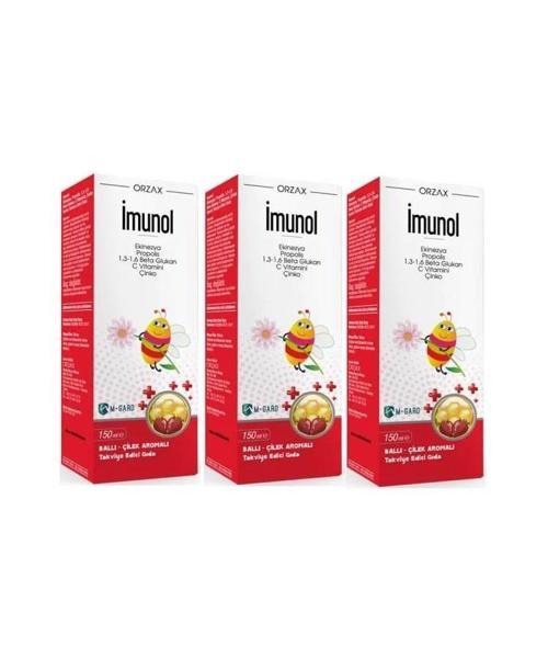 İmunol Şurup Ballı - Çilek 150 ML x 3 Adet