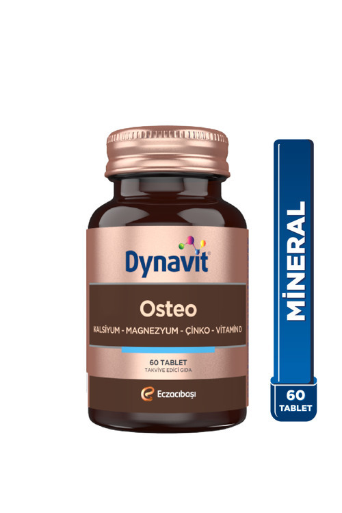 Osteo 60 Tablet - Kalsiyum, Magnezyum, Çinko, Bor, Bakır, Selenyum, Vitamin D3 - Eklem&Kemik