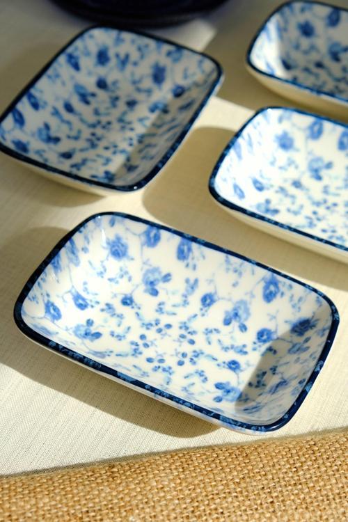 Blue Heaven Kayık Tabak 4 lü 14x10x2cm