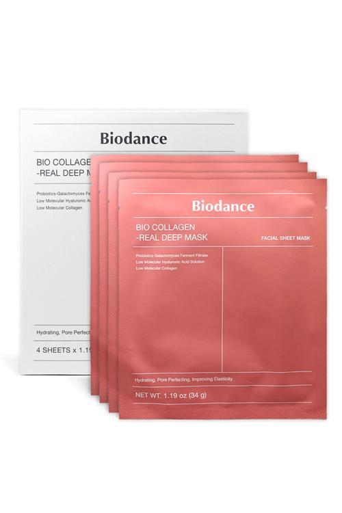 Biodance Bio Collagen Mask, Nemlendirici Yüz Maskesi, Cam Cilt Kore Maskesi,Made İn Korea (4 Adet)