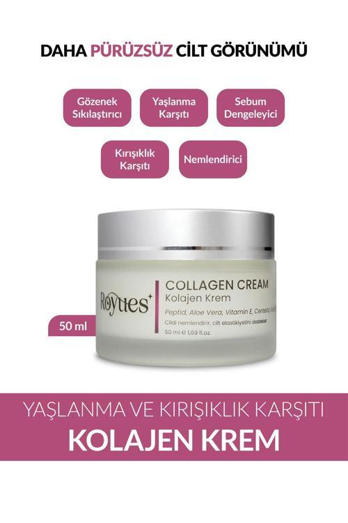 Kolajen Krem, Nemlendirici, Yaşlanma Karşıtı Peptid Cilt Bakım Kremi, Collagen Cream 50 Ml