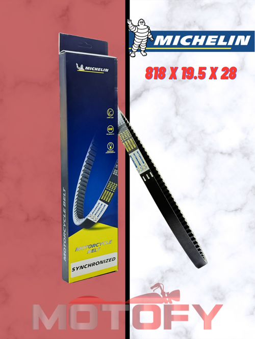 SYM FİDDLE YENİ KASA JET 4 TAHRİK KAYIŞI MICHELIN SOĞUTUCULU 815.5 x 22 x 30 TAHRİK KAYIŞI MICHELIN 818 x 19.5 x 28