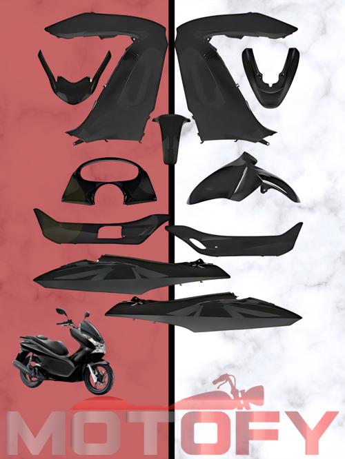 HONDA PCX 125  2011 2013 KAPORTA SETİ SİYAH A KALİTE