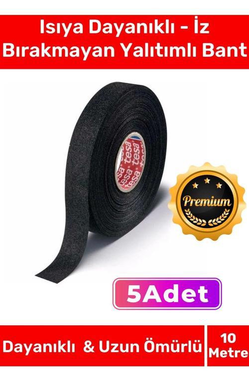 Deluxe Isıya Dayanıklı Aşınma Direnci Kalıntı Bırakmayan Alev Geciktirici 10mt Yalıtım Bant 5 Adet