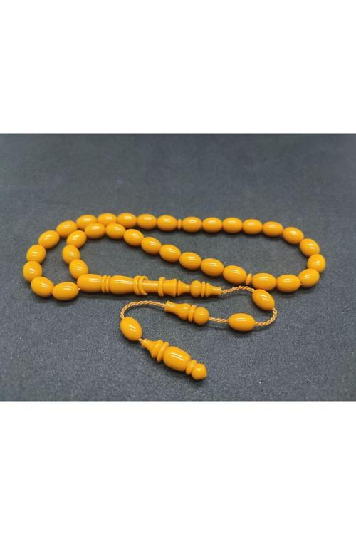 Ahmet Eryılmaz Usta Eseri 0.6 Delim Halkalı İmame 3 Kat Cilalı Sıkma Kehribar Sertifikalı 6869