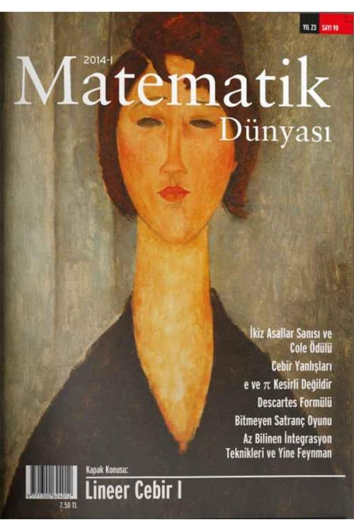 Nesin Yayınevi Matematik Dünyası Dergisi Sayı:98 Yıl:2014 - I