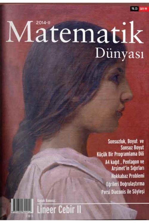 Nesin Yayınevi Matematik Dünyası Dergisi Sayı:99 Yıl:2014 - Iı