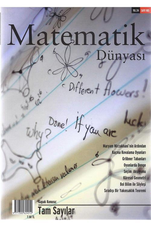 Nesin Yayınevi Matematik Dünyası Dergisi Sayı:105 Yıl:2017