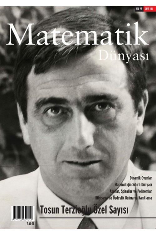 Nesin Yayınevi Matematik Dünyası Dergisi Sayı:106 Yıl:2018