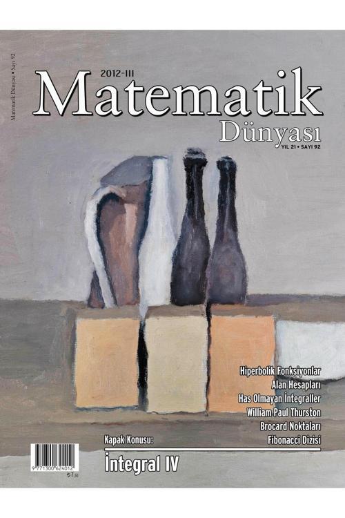 Nesin Yayınevi Matematik Dünyası Dergisi Sayı:92 Yıl:2012 - Iıı