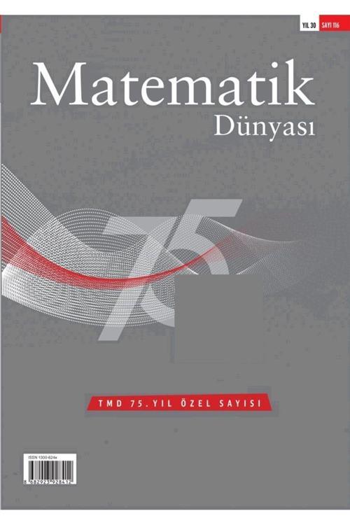 Nesin Yayınevi Matematik Dünyası Dergisi Sayı:116